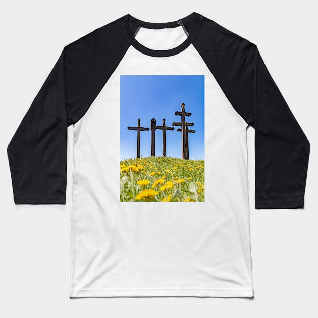 Emminger Plague Crosses, Germany Baseball T-Shirt by holgermader